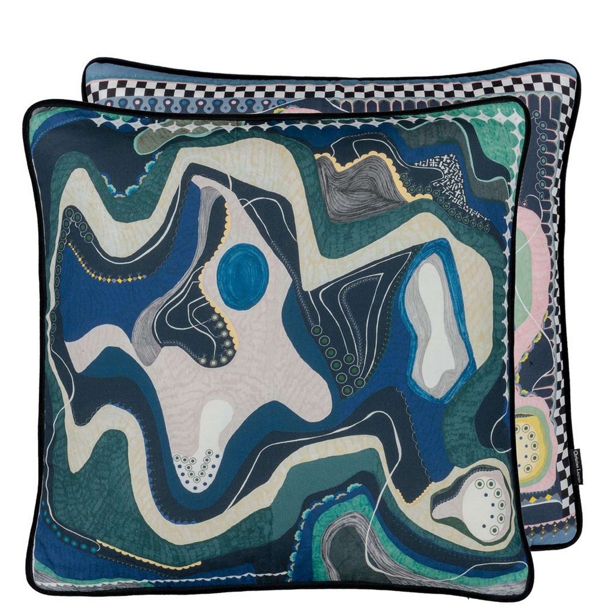 White Sands Sunset Cushion By Christian Lacroix In Ruisseau